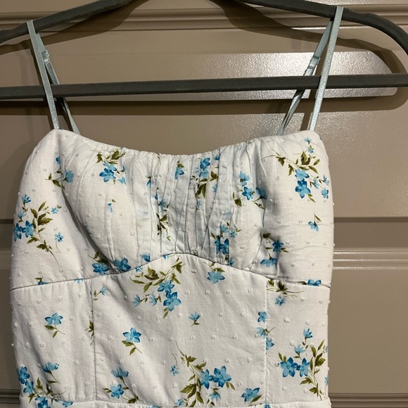 Ruby Rox Blue Floral Midi Dress - Picture 4 of 6